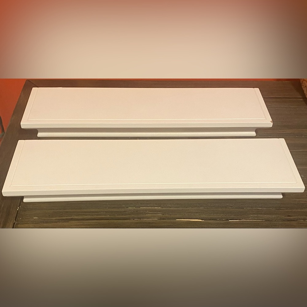 Threshold White Floating Shelves